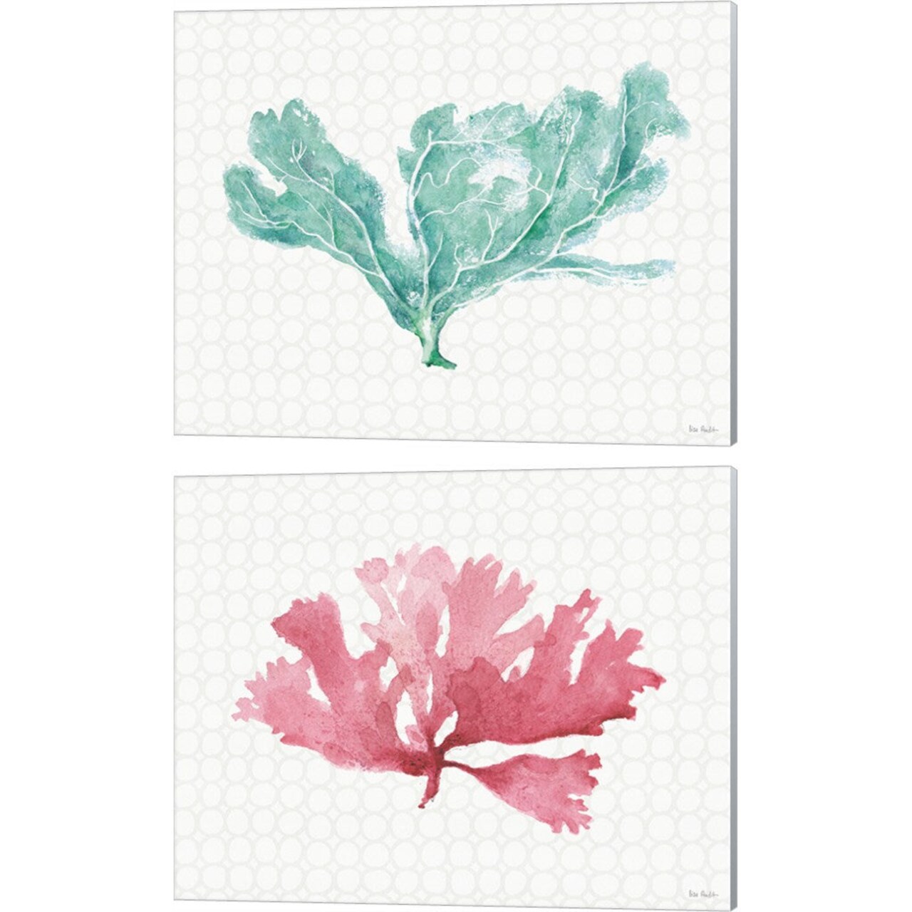Mixed Greens 2 by Lisa Audit, 2 Piece Canvas Art Set 16x20 Inch